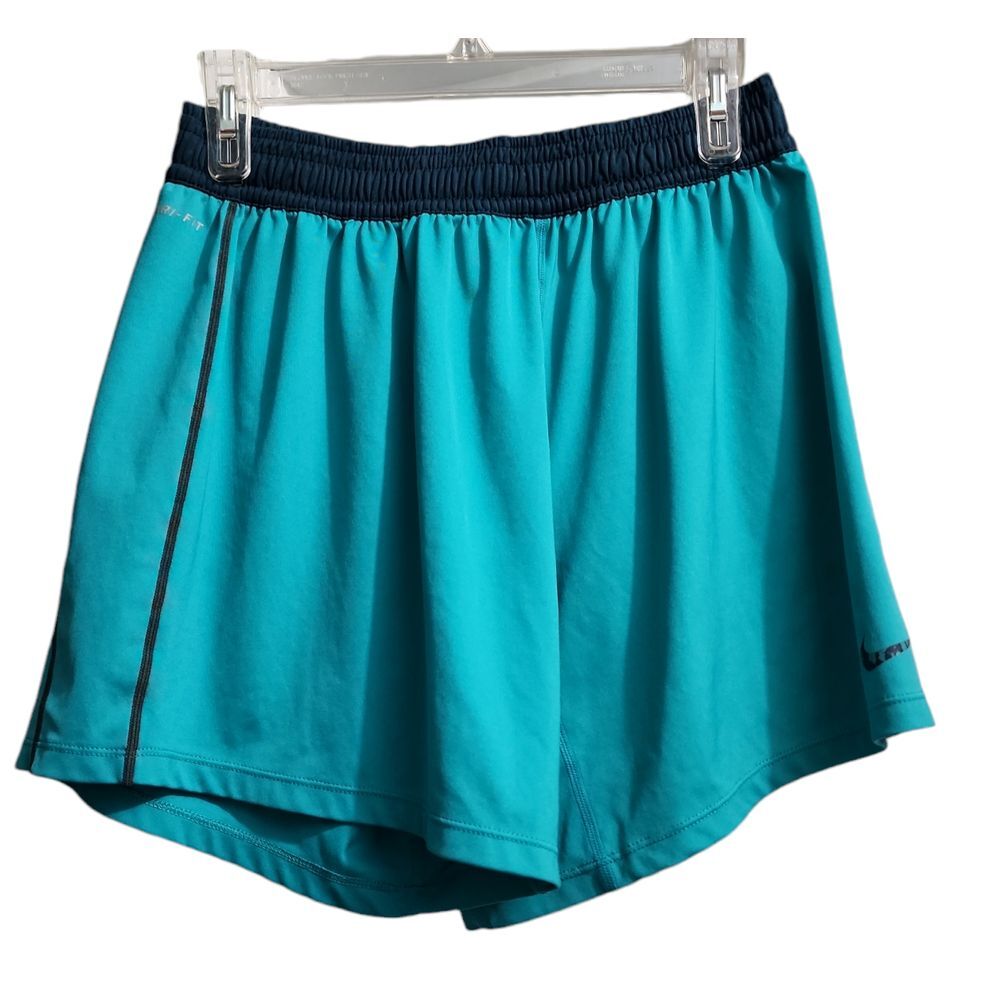 Nike Dri-FIT Turquoise Athletic Shorts Women's Workout Running Gym Activewear